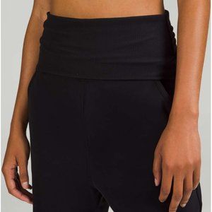 Lululemon Align Super-High-Rise Ribbed-Waist Jogger Black 0